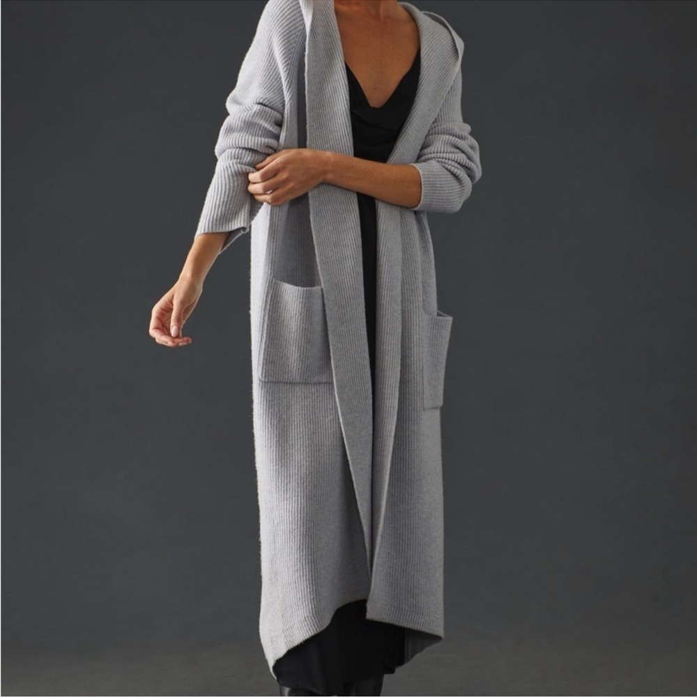 Anthropologie Daily Practice Hooded Cardigan Duster Size M/L